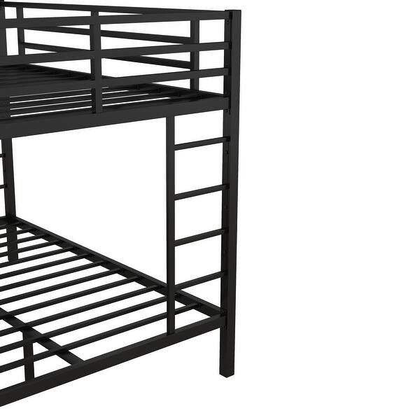 Metal Full XL over Queen Bunk Bed for Teens and Adults Bed Bath