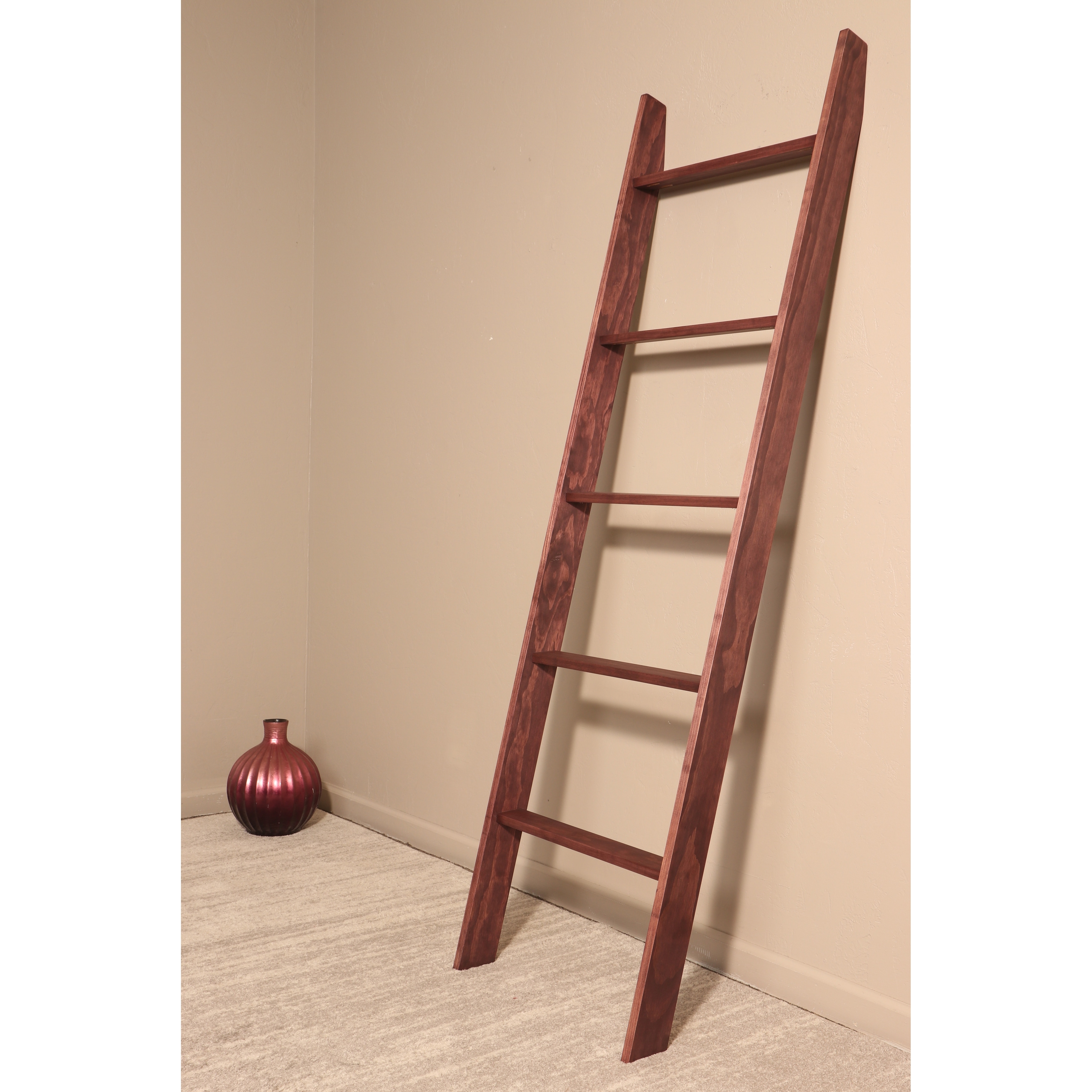 Modern Farmhouse Blanket Ladder in Dark Cherry Bed Bath Beyond