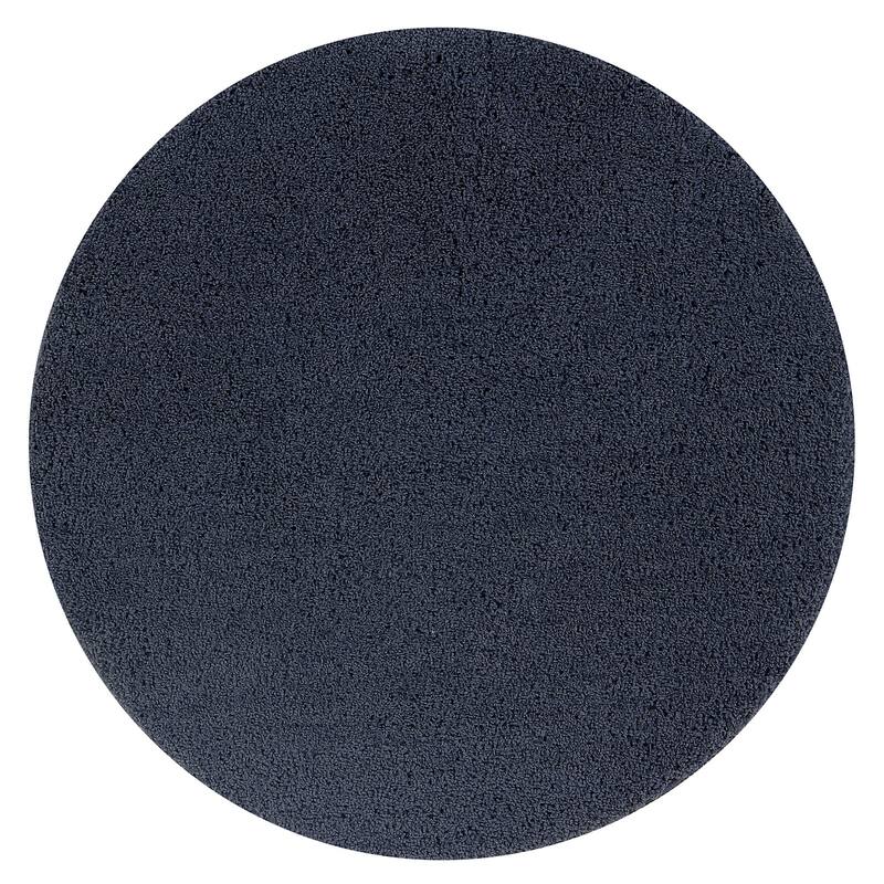 Better Trends Bath Rug 100% Micro Polyester Tufted Anti-Skid Latex Backing Bathroom Rugs for Shower, Sink Bath Mats Micro Plush - 30" Round - Charcoal