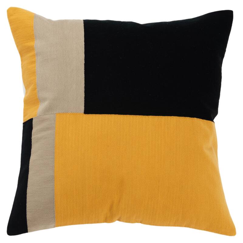 Rizzy Home Transitional Multicolor Poly Filled Pillow - 20" x 20" - Polyester - Multi - Accent - Single