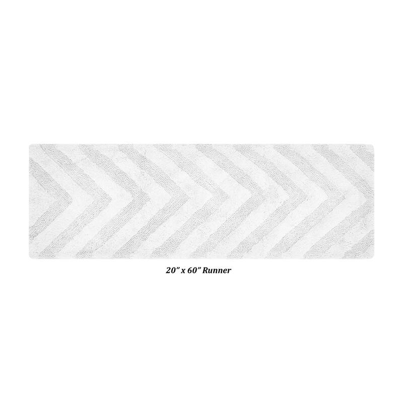 Better Trends Bathroom Rug 100% Cotton Tufted Water Absorbent Bath Rug for Shower, Sink Bath Mats Machine Wash Hugo Collection