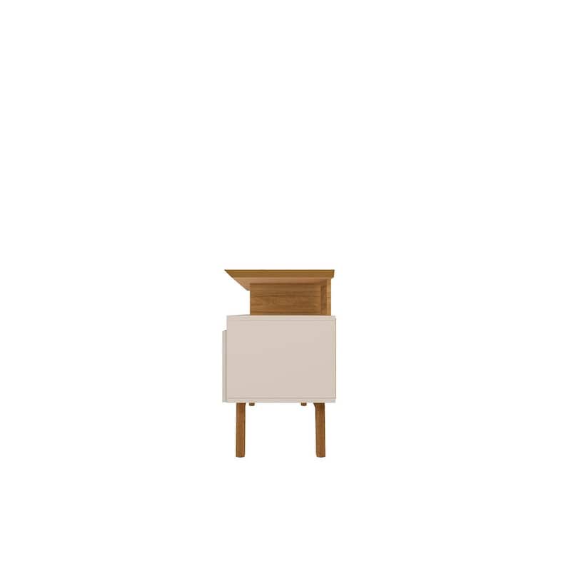 Yonkers Mid Century Modern Wood . Media Console Cabinet