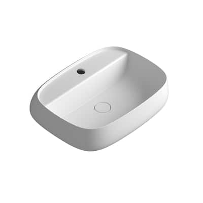 WS Bath Collections Seed 60.45.01 Seed 23-13/16" Rectangular Ceramic