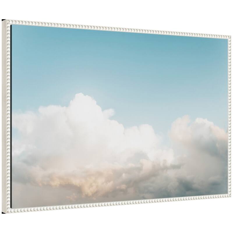 Kate and Laurel Sylvie Clouds Framed Canvas by Alicia Abla - 33x23