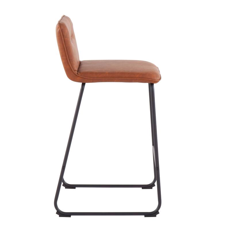 Carbon Loft Kerby Black Fixed-Height Counter Stool - Set of 2