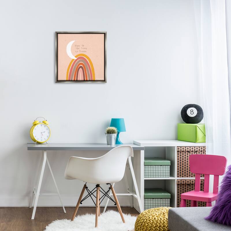 Stupell Now Is The Time To Dream Framed Floater Canvas Wall Art Design By Mandy Ford Art + Illustration