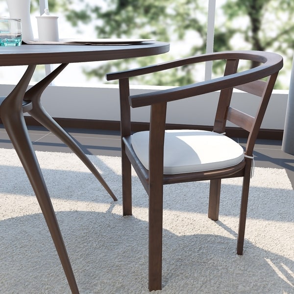 Leisuremod Modern Dining Chair 15 8 Inch Cushion Pads With Ties On Sale Overstock 30262933