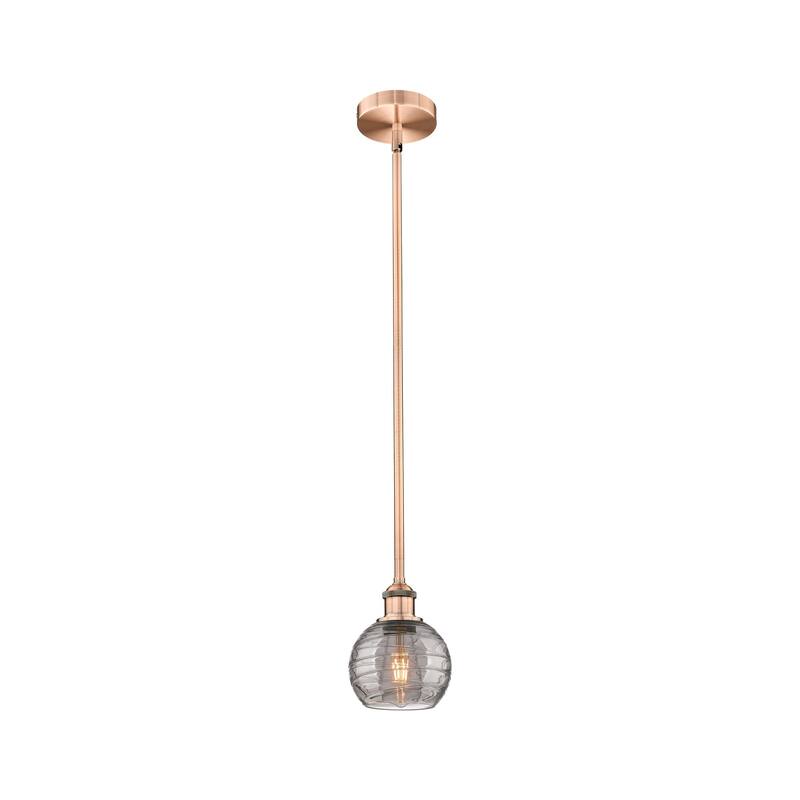 Innovations Lighting 616-1S 8 6 Athens Deco Swirl Pendant Athens Deco