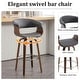 preview thumbnail 61 of 186, 26"/29" Faux Leather Swivel Bar Stools, Wood Counter Stool