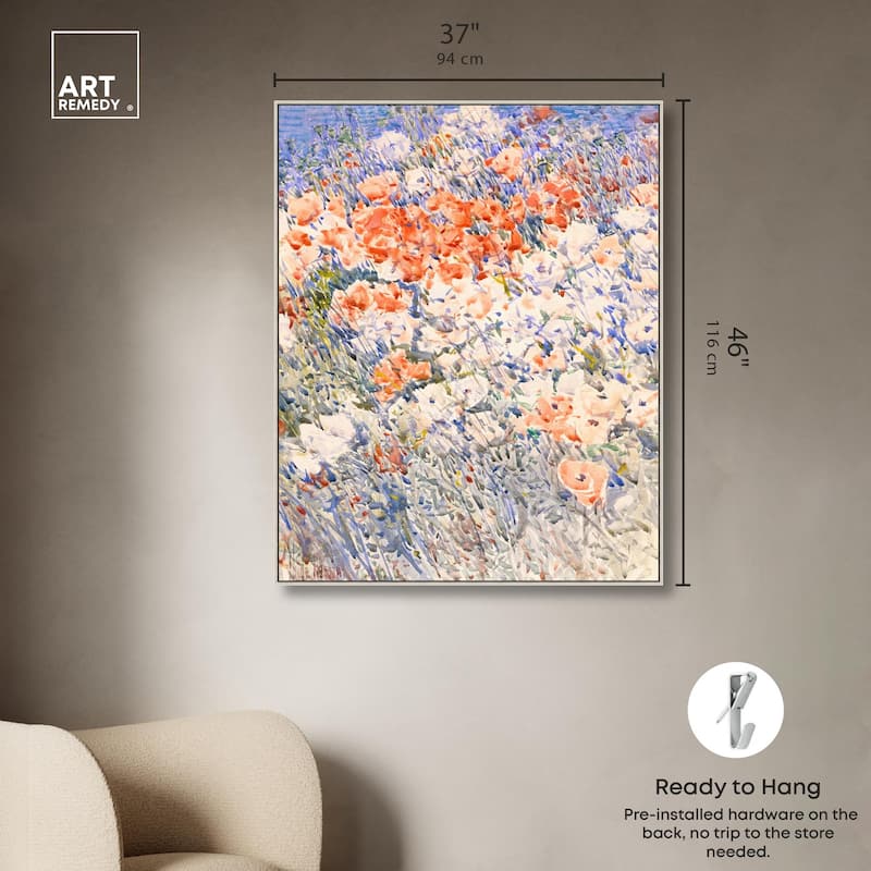 Island Garden by Childe Hassam Canvas by Art Remedy