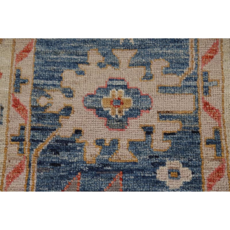 Hand Knotted Oriental 100% Wool Carpet Transitional All-Over Beige & Ivories Oushak Area Rug - 9' 9'' X 8' 1''