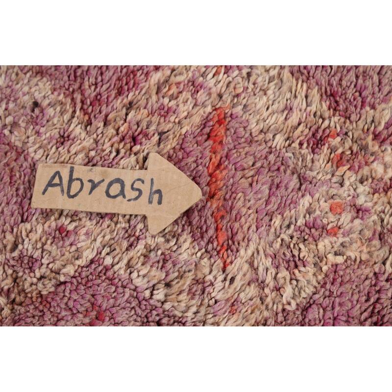 Antique Tribal Moroccan Area Rug Wool Hand-knotted Oriental Carpet - 5'8" x 11'3"