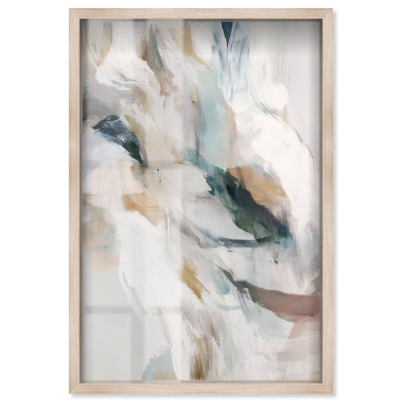 Whispering Colors II Shadowbox by Art Remedy - Natural - 20" x 30"
