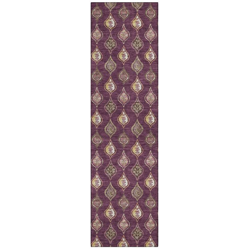 Machine Washable Indoor/ Outdoor Casual Greenwood Chantille Rug