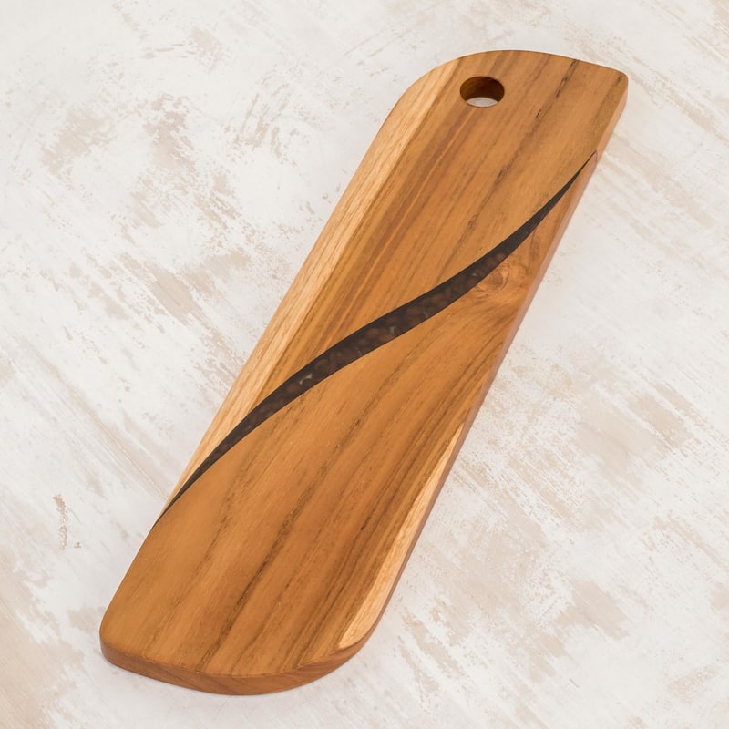 Novica Handmade Greet The Morning Teak Wood Trivet