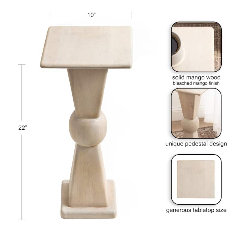 Kate and Laurel Gaeta Wood Drink Table