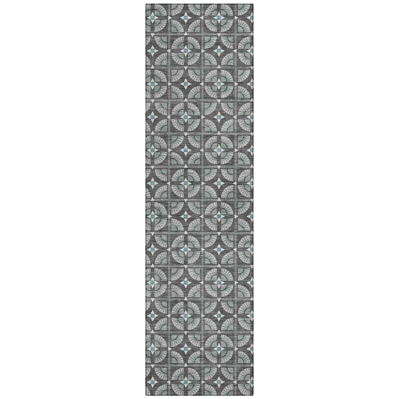 Machine Washable Indoor/ Outdoor Modern Roeland Chantille Rug