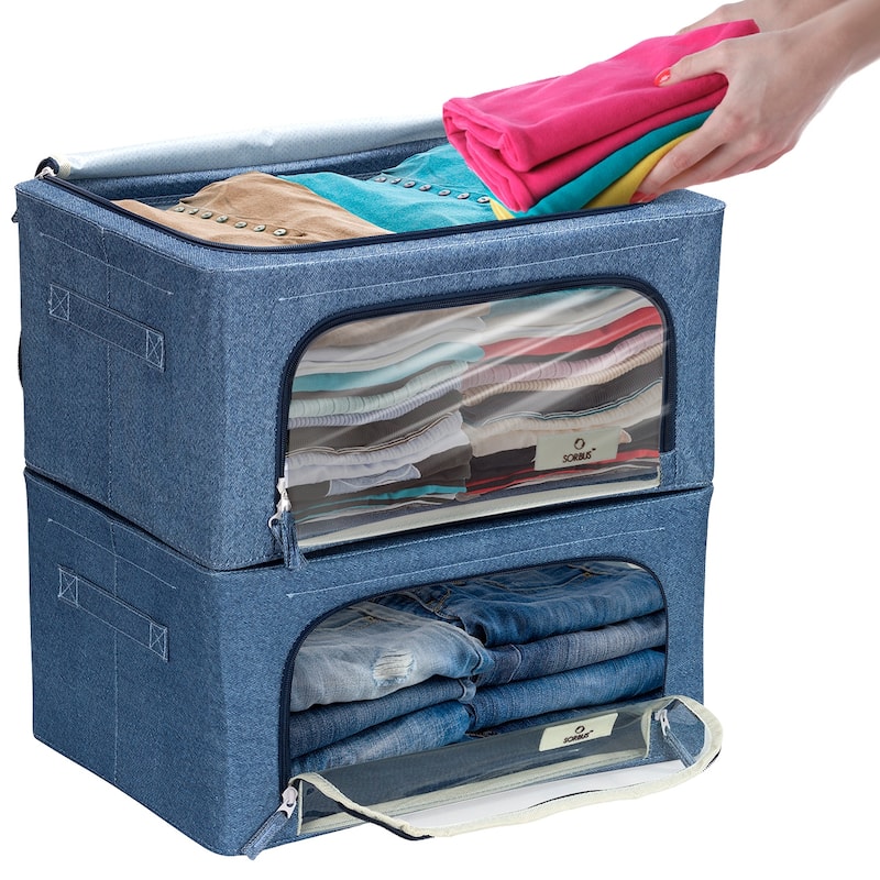 Storage Box With Window Small - 2 Pack
