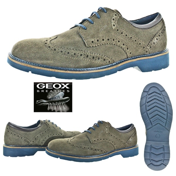 Shop Geox Garret Men's Brogue Wingtip Oxford Dress Shoes - Overstock -  20249330