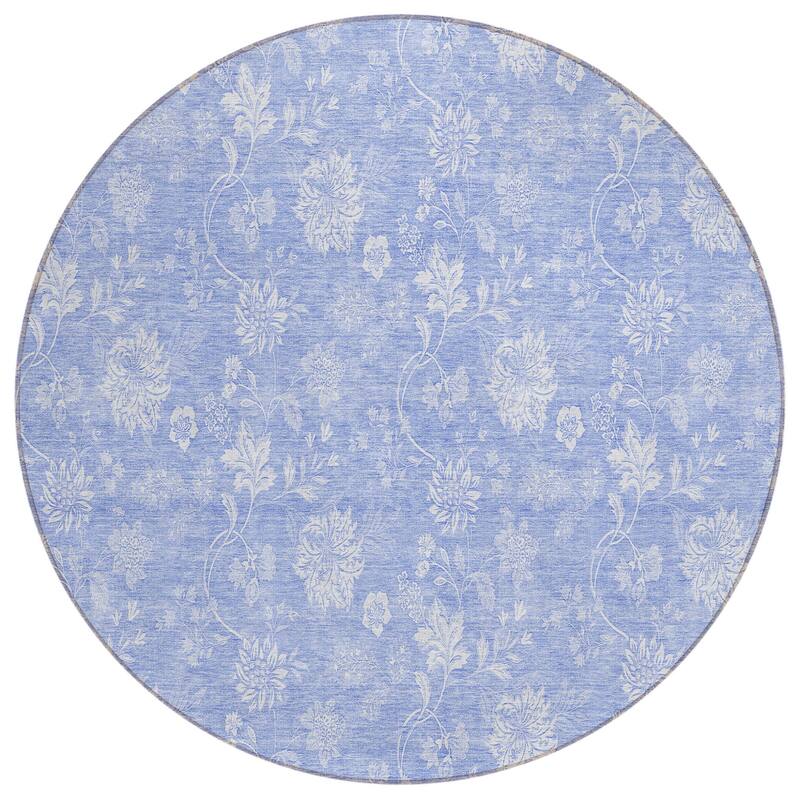 HomeRoots Floral Transitional Rectangle Outdoor Rug