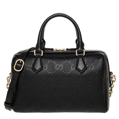 Gucci GG Emblem Medium Boston Bag