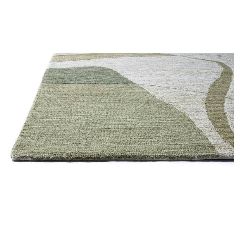 Bashian Makendra Ivory & Green Transitional Area Rug