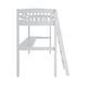 preview thumbnail 13 of 12, Everest Modern Solid Wood Frame Full Size High Loft Bed with Desk, Stairs and Storage, No Box Spring Needed