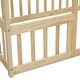 preview thumbnail 17 of 25, Kids Furniture Twin Size Wood House-Shaped Floor Bed Kids Bed with Fence and Guardrails, Grey