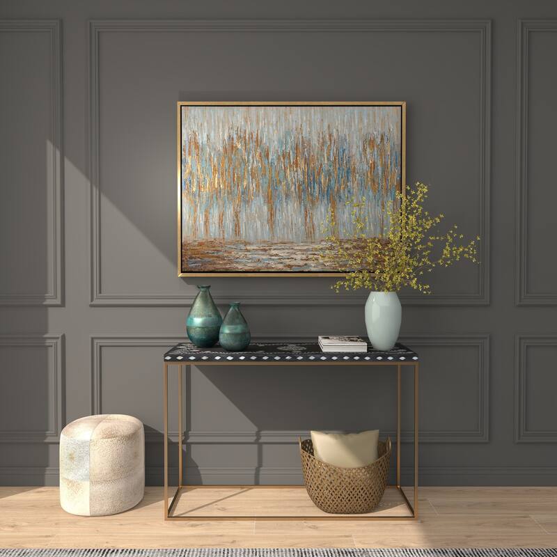 Stylish Glass Blown Vase (Set of 2) - Gold or Green