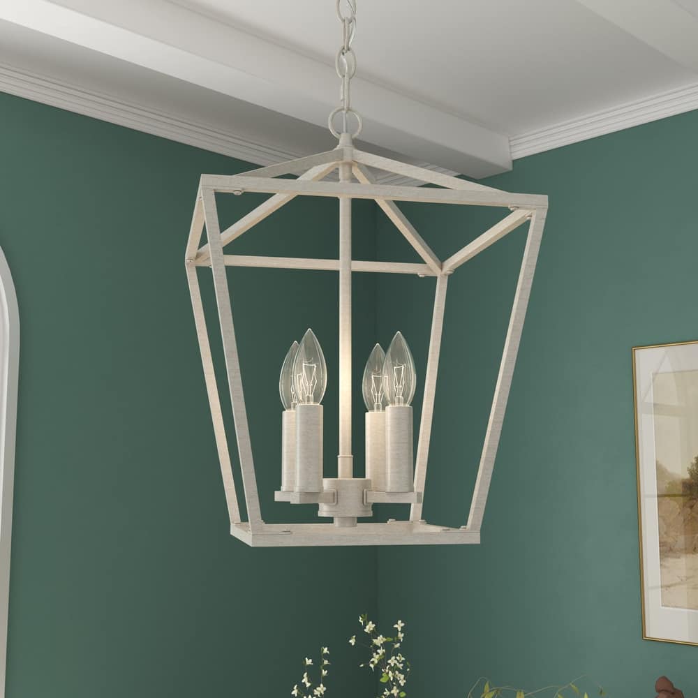 Acroma 4-light Modern Farmhouse Lantern Kitchen Island Pendant