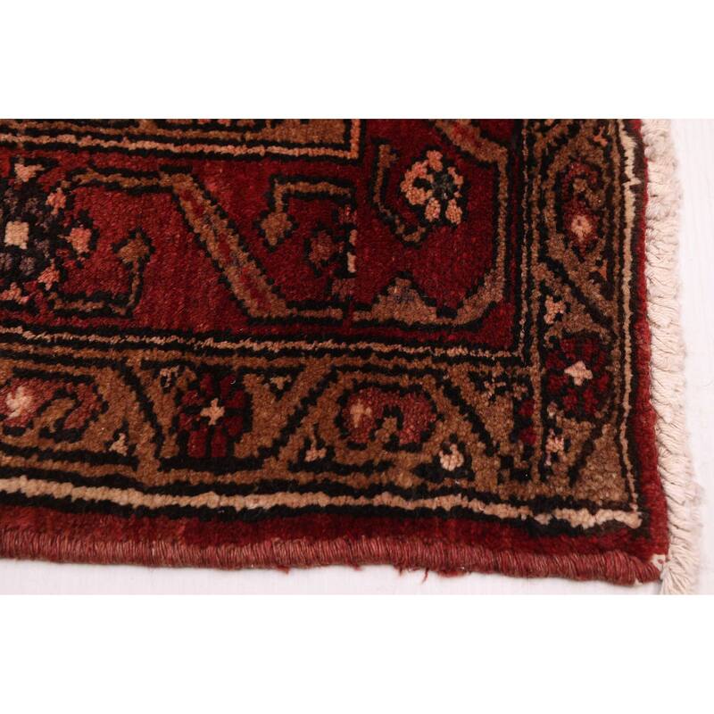 ECARPETGALLERY Hand-knotted Konya Anatolian Grey, Red Wool Rug - 4'4 x 9'0