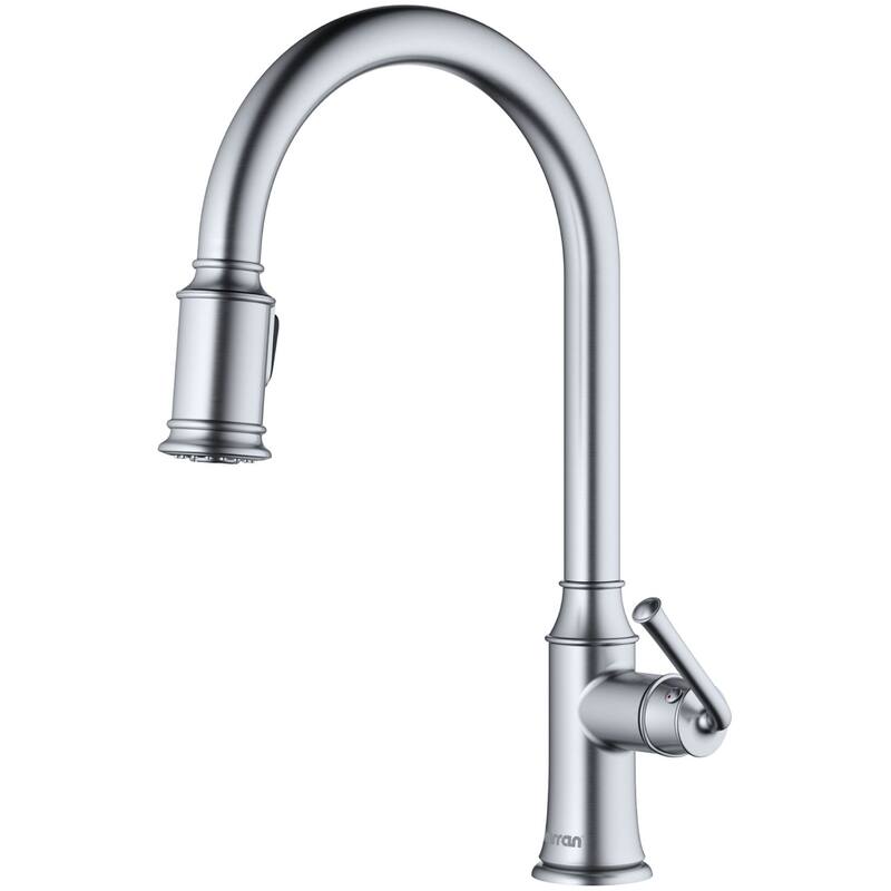 Karran USA KKF310 Auburn 1.8 GPM Single Hole Kitchen Faucet - Stainless Steel