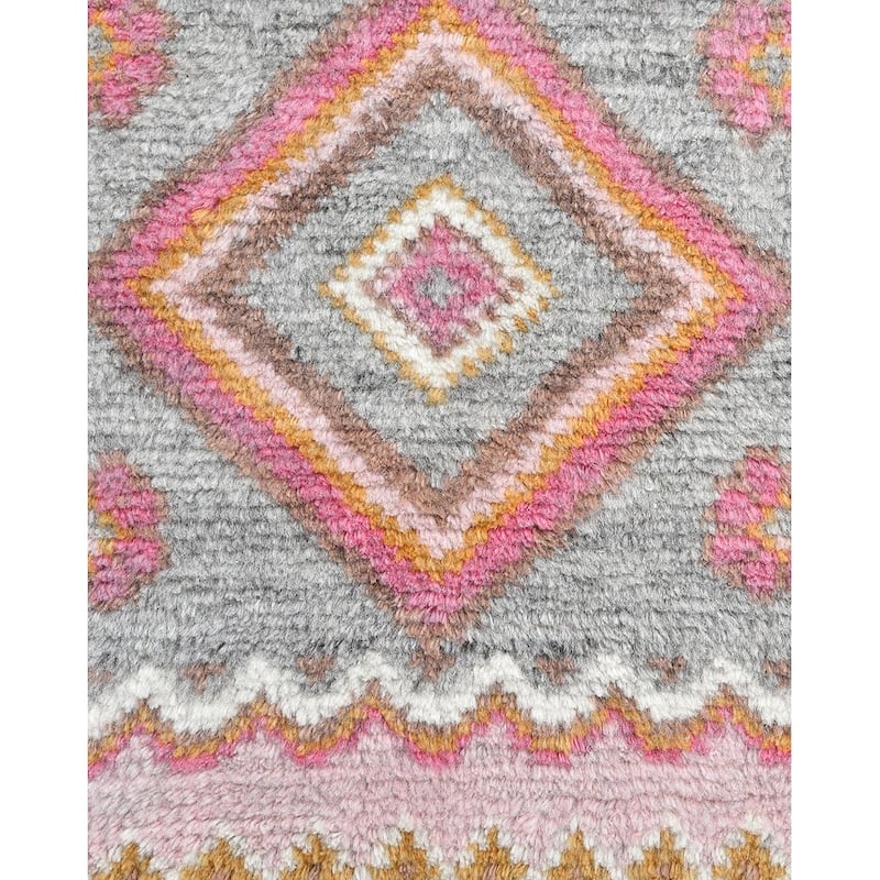 Overton Handmade Modern Contemporary Floral Area Rug