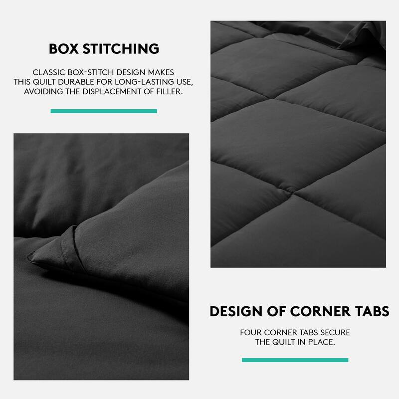 All Season Soft Comforter/Duvet Insert, Quilted and Peach-skin Processes, Machine Washable