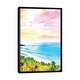 preview thumbnail 1 of 10, iCanvas "The Forgotten Beach" by 83 Oranges Framed Canvas Print Black - 40x26