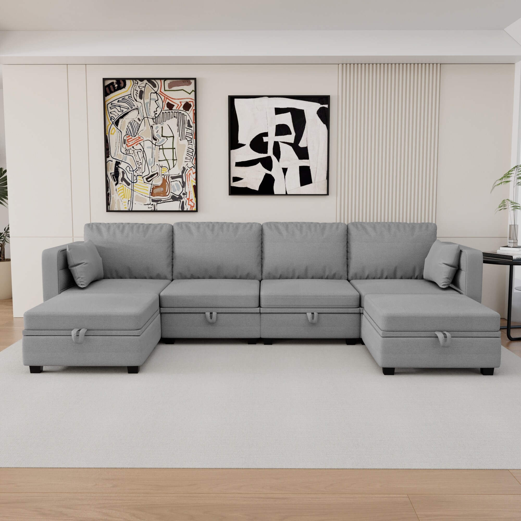 Moveable chaise shop sectional