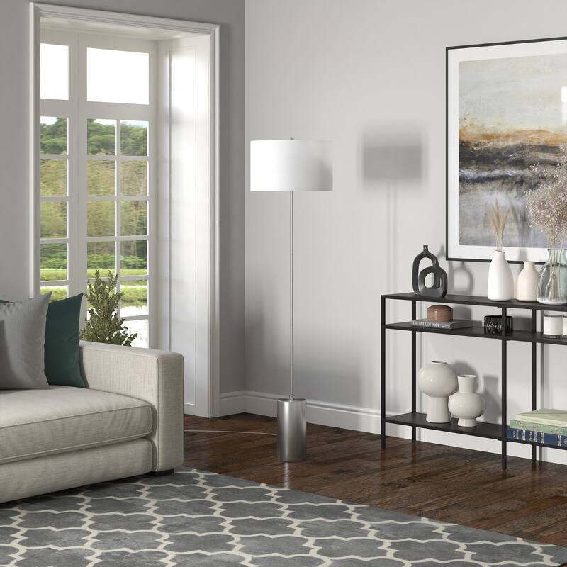 Somerset 64" Tall Floor Lamp with Empire Fabric Shade