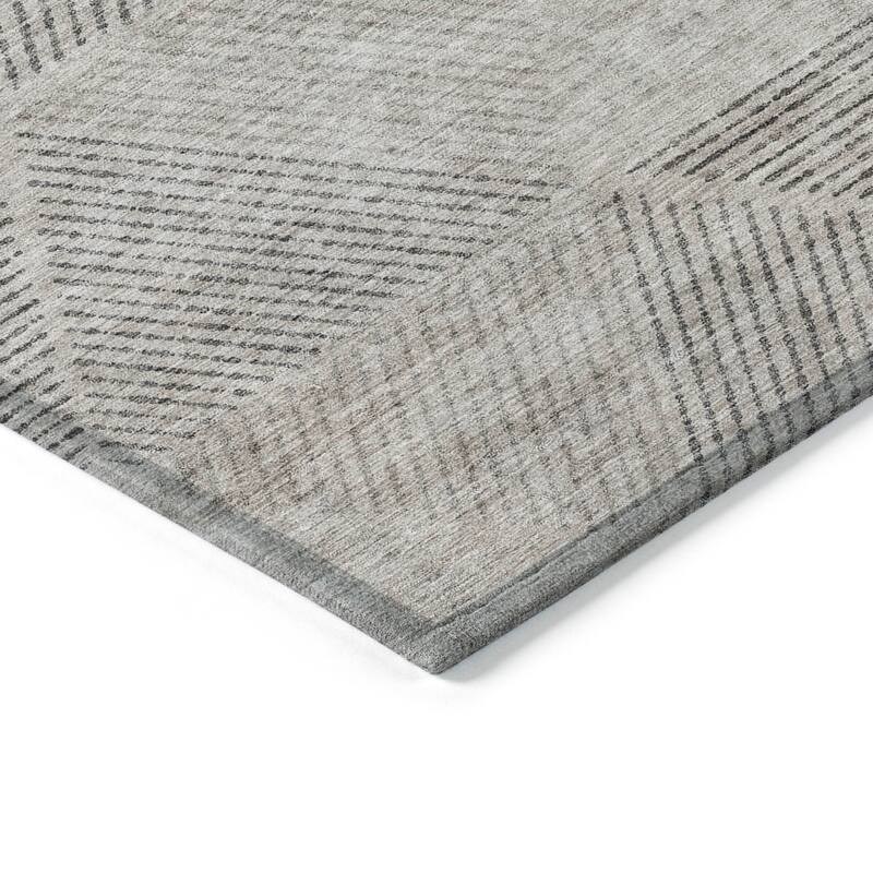 Machine Washable Indoor/ Outdoor Chantille Prism Contemporary Rug