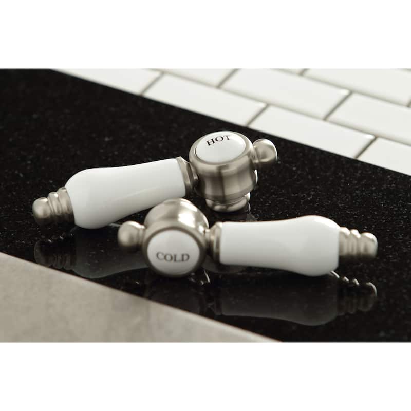 Kingston Brass Bel-Air Wall Mount Bridge Kitchen Faucet with Brass Sprayer