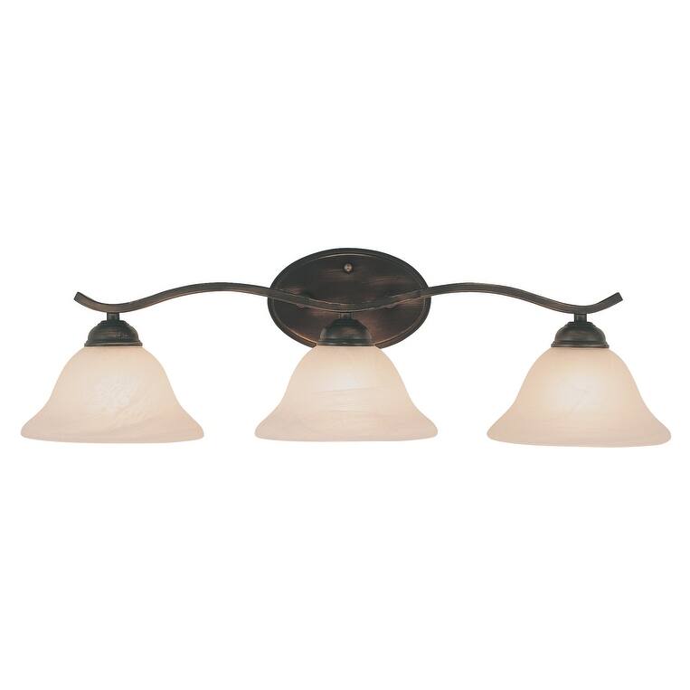 Trans Globe Lighting Three Light Down Lighting Bathroom Fixture - Rubbed Oil Bronze