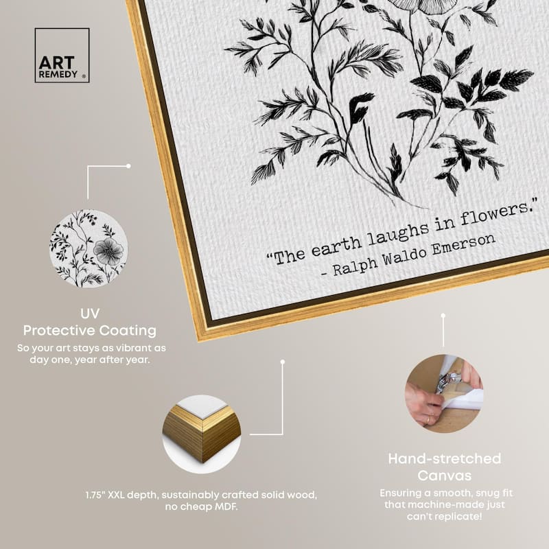 Earth Laughs in Flowers Canvas by Art Remedy