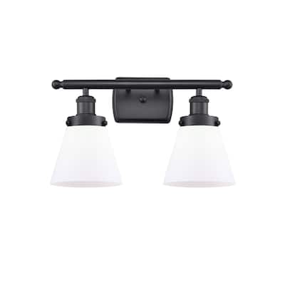 Innovations Lighting Small Cone 2 Light 16" Wide Vanity Light