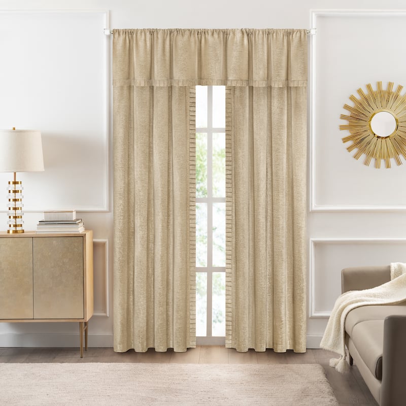 Bordeaux Rod Pocket Window Curtain Panel