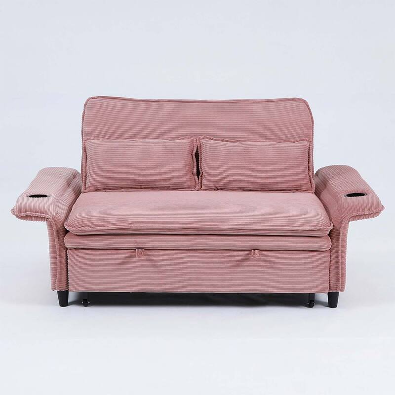 65.74-inch Adjustable Armrest and Backrest Multi-Functional Sofa Bed,Ideal for Bedrooms and Living Rooms