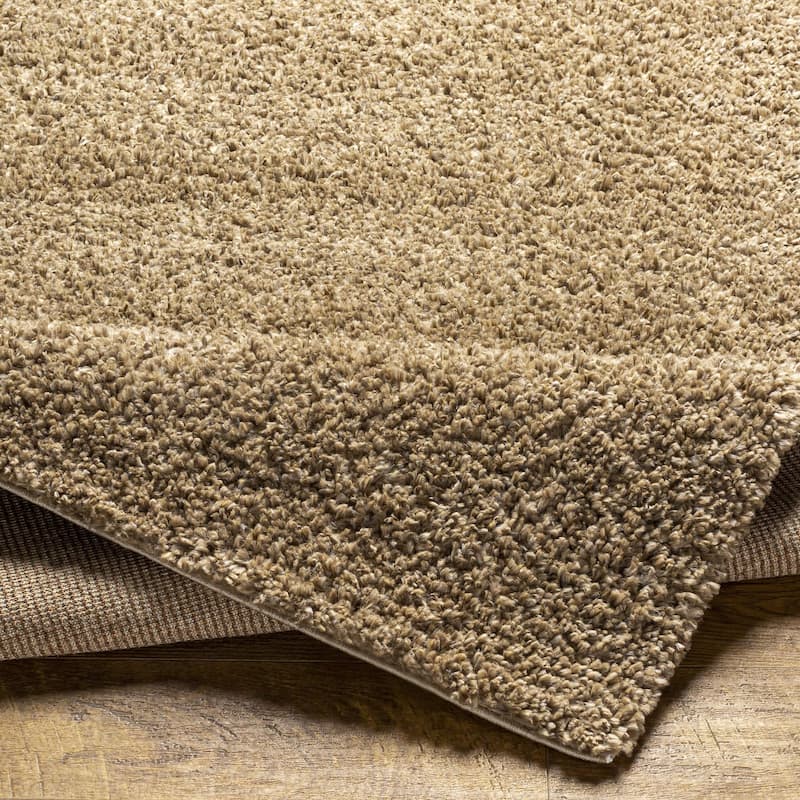 Livabliss Deluxe Shag Minimalist Medallion Area Rug