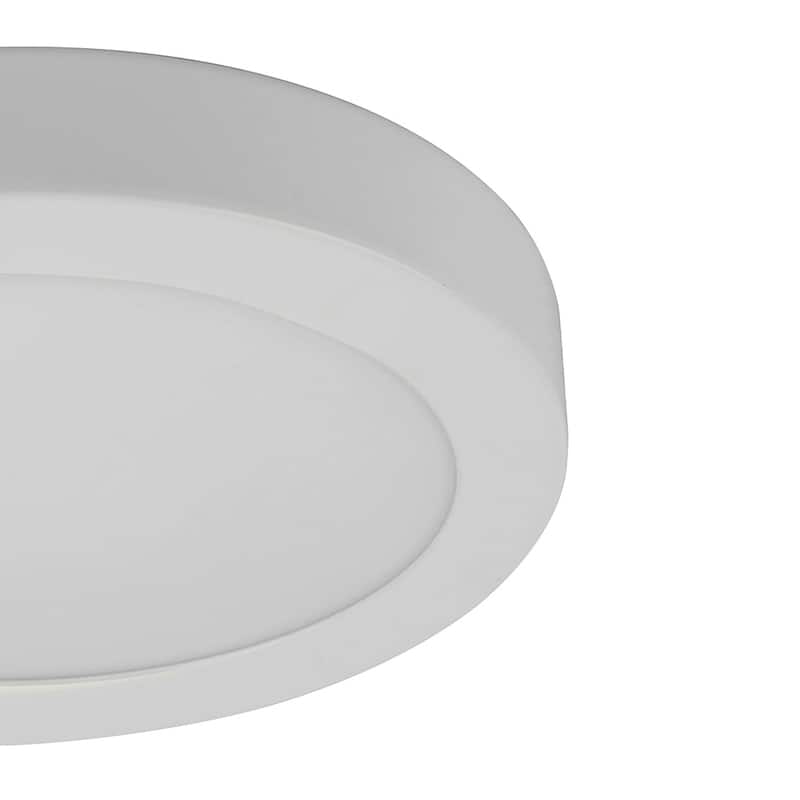 LED Flush Mount Ceiling light 7.2"W x 1"H - White
