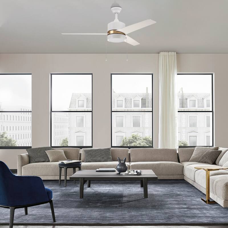 CARRO Abraxas 52" 3-Blade Indoor Ceiling Fan With LED Light -Pull Chain