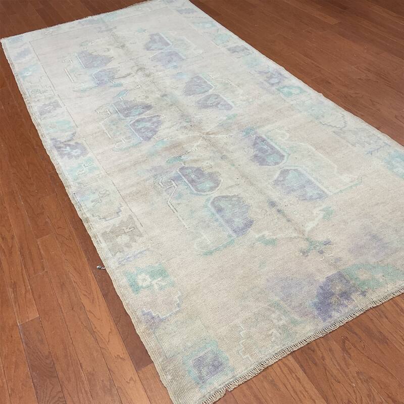 HERAT ORIENTAL Handmade Turkish Oushak Wool Rug - 4'11" x 10'5"