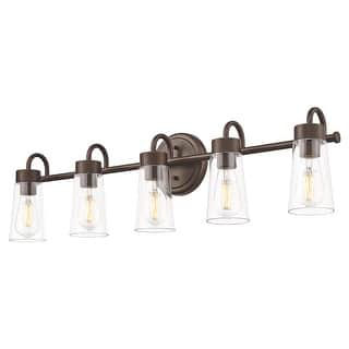 33" 5-Light Bathroom Vanity Light - Oil Rubbed Bronze