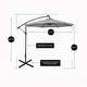 preview thumbnail 6 of 37, 10 Ft. Solar Power Lighted Patio Umbrella with Base Stand